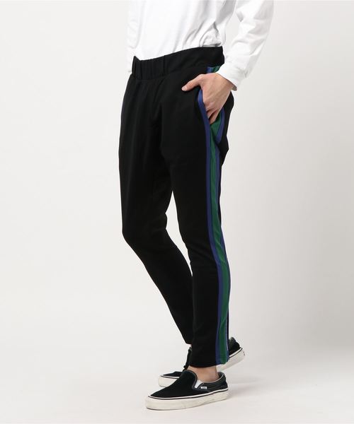 MAGIC STICK（マジックスティック）の「ジャージ パンツ ラインド LINED CLASSIC JERSEY PTS 18AW-MS7-007（その他パンツ・メンズ・ホワイト/ブルー・LARGE/X-LARGE/MEDIUM）」の2枚目の写真