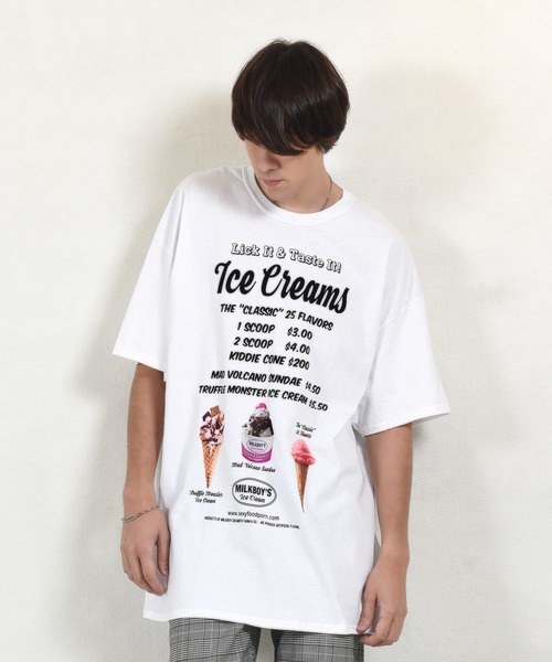 MILKBOY（ミルクボーイ）の「ICE CREAMS Tシャツ（Tシャツ/カットソー