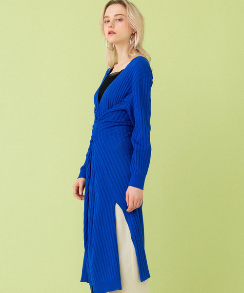 UNITED TOKYO（ユナイテッドトウキョウ）の「ロングカーデワンピース（カーディガン/ボレロ・レディース・ブラック/ベージュ/ブルー・1）」の20枚目の写真