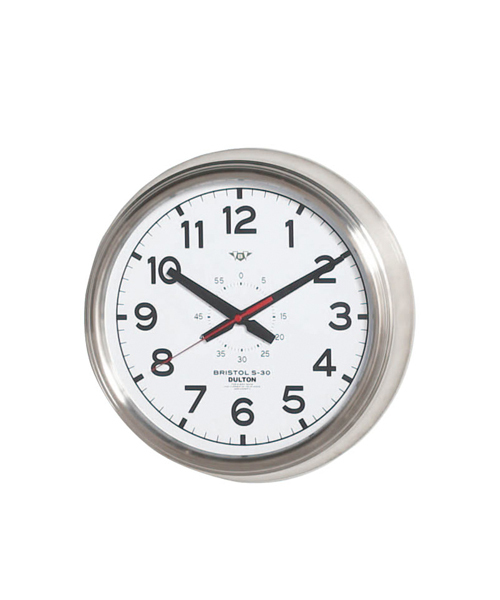 DULTON（ダルトン）の「WALL CLOCK ''BRISTOL S-30'' /壁掛け 時計（掛け時計・メンズ・ホワイト/ブラック・FREE）」の5枚目の写真