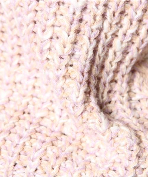 Another Edition(アナザーエディション)の「AE MIX アゼ ケーブル PO(ニット/セーター・レディース・ブラック/ピンク/イエロー・フリー)」の9枚目の写真