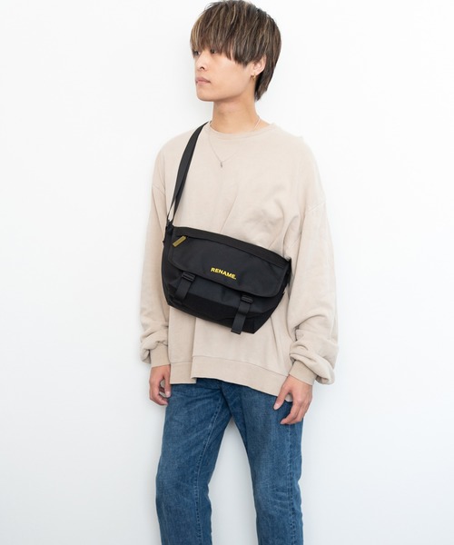 DEVICE（デバイス）の「Rename CORDURAナイロン ダブルバックル メッセンジャー ショルダーバッグ（ショルダーバッグ・レディース・ブラック×イエロー/ブラック/ブラック×ホワイト・FREE）」の13枚目の写真
