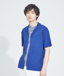 【Recency of Mine】ハイツイストコットンニット半袖カーディガン