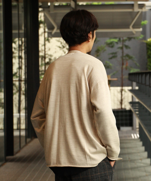 JOURNAL STANDARD(ジャーナルスタンダード)の「ホールガーメントBIGシルエットKNITカーディガン(カーディガン/ボレロ・メンズ・ベージュ/ブラック/ネイビー/チャコールグレー・マルチサイズ)」の13枚目の写真