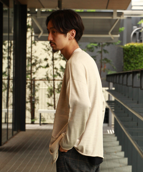 JOURNAL STANDARD(ジャーナルスタンダード)の「ホールガーメントBIGシルエットKNITカーディガン(カーディガン/ボレロ・メンズ・ベージュ/ブラック/ネイビー/チャコールグレー・マルチサイズ)」の17枚目の写真