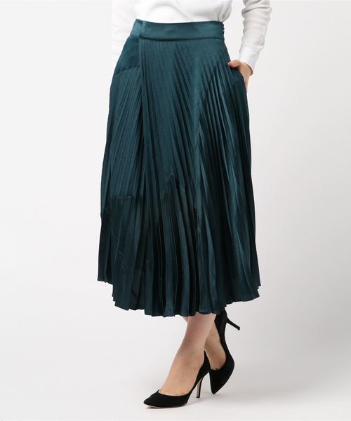 VINCE（ヴィンス）の「ミックスメディア プリーツスカート（スカート  