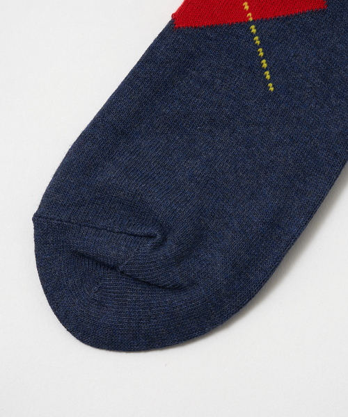 ABAHOUSE（アバハウス）の「アーガイルソックス（ソックス/靴下・メンズ・ホワイト/ネイビー/ワイン・フリー）」の7枚目の写真