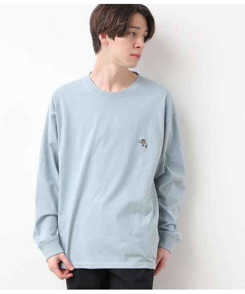 JUNRED（ジュンレッド）の「BEAR刺繍オージーコットンスウェット（スウェット・メンズ・ホワイト/ネイビー/ベージュ/サックスブルー・LL/M/L）」の4枚目の写真