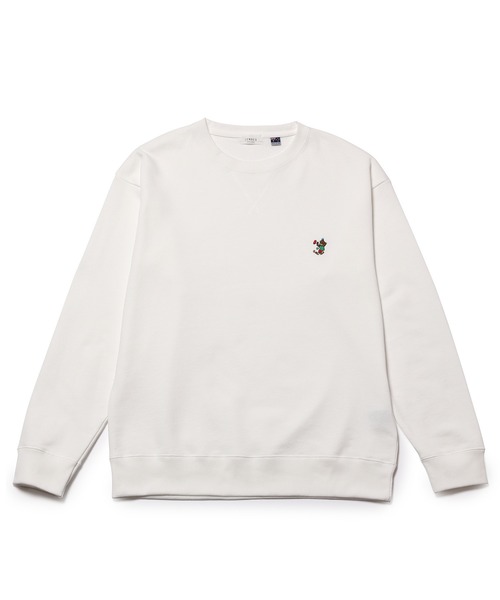 JUNRED（ジュンレッド）の「BEAR刺繍オージーコットンスウェット（スウェット・メンズ・ホワイト/ネイビー/ベージュ/サックスブルー・LL/M/L）」の7枚目の写真