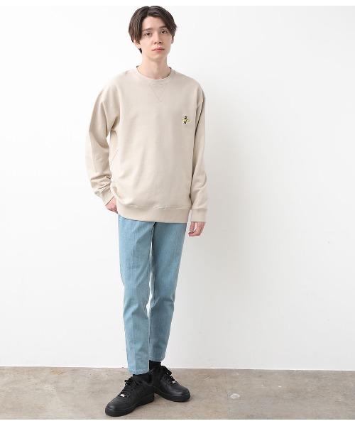 JUNRED（ジュンレッド）の「BEAR刺繍オージーコットンスウェット（スウェット・メンズ・ホワイト/ネイビー/ベージュ/サックスブルー・LL/M/L）」の15枚目の写真