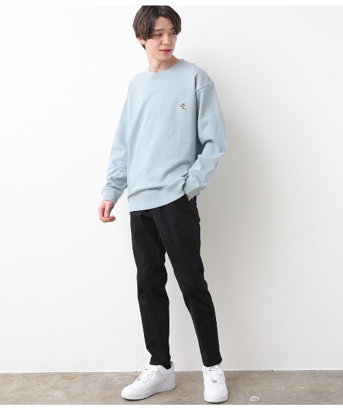 JUNRED（ジュンレッド）の「BEAR刺繍オージーコットンスウェット（スウェット・メンズ・ホワイト/ネイビー/ベージュ/サックスブルー・LL/M/L）」の17枚目の写真