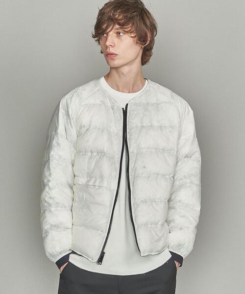 THE NORTH FACEパープルレーベル ダウンカーデガンL ホワイト ザ・ノース・フェイス パープルレーベル]65/35 ダウンカーディガン