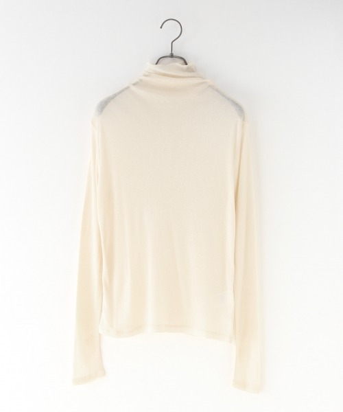 LOWRYS FARM（ローリーズファーム）の「ボトルネックプルオーバー　869354（Tシャツ/カットソー・レディース・ブラック/オフホワイト/グリーン・FREE）」の2枚目の写真