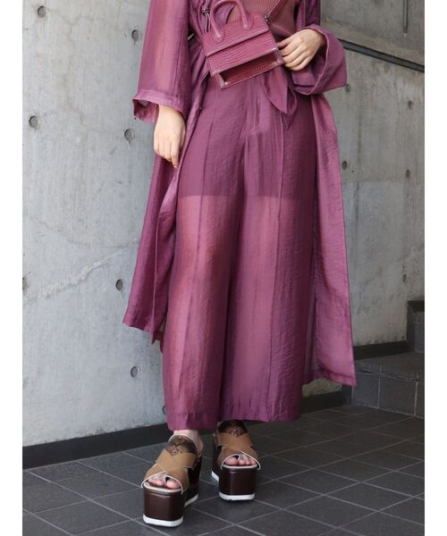 エアリーリボンワイドパンツ