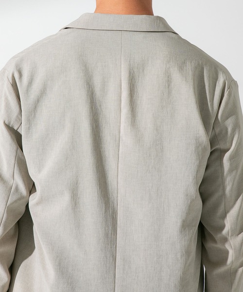 UNITED TOKYO（ユナイテッドトウキョウ）の「ｑｕｉｃｋｄｒｙ リネンライク オーバーサイズジャケット（テーラードジャケット・メンズ・ベージュ/サックスブルー/ブラック・1/2/3）」の21枚目の写真