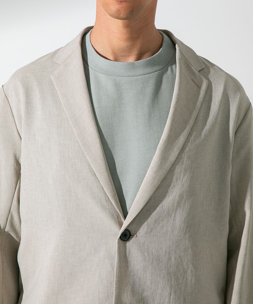 UNITED TOKYO（ユナイテッドトウキョウ）の「ｑｕｉｃｋｄｒｙ リネンライク オーバーサイズジャケット（テーラードジャケット・メンズ・ベージュ/サックスブルー/ブラック・1/2/3）」の17枚目の写真