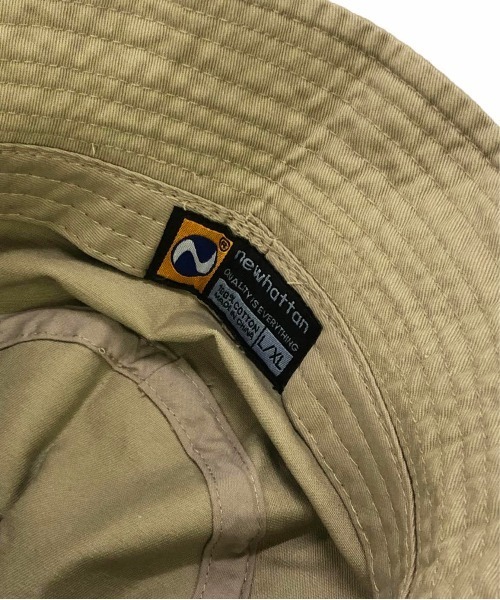 FRANKLIN & MARSHALL（フランクリンマーシャル）の「【FRANKLIN & MARSHALL/フランクリンマーシャル】Leather patck bucket hat（ハット・メンズ・ホワイト/ブラック/ベージュ/ネイビー/カーキ・FREE）」の6枚目の写真