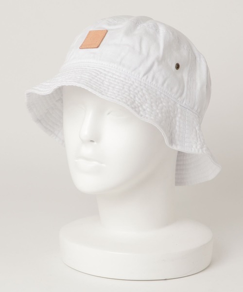 FRANKLIN & MARSHALL（フランクリンマーシャル）の「【FRANKLIN & MARSHALL/フランクリンマーシャル】Leather patck bucket hat（ハット・メンズ・ホワイト/ブラック/ベージュ/ネイビー/カーキ・FREE）」の10枚目の写真