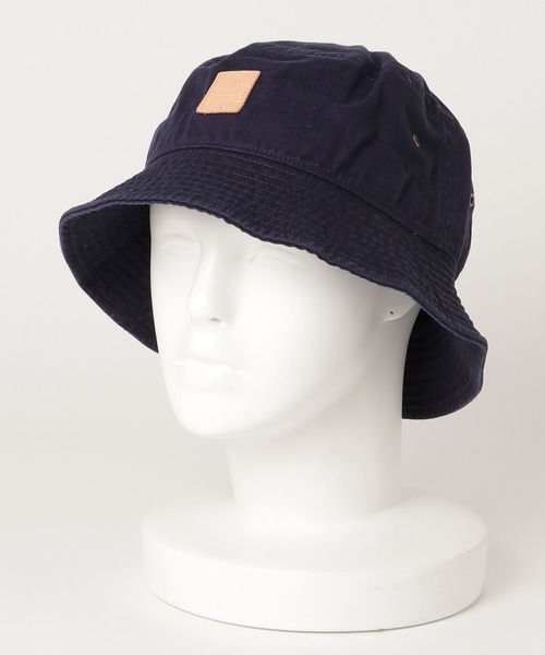 FRANKLIN & MARSHALL（フランクリンマーシャル）の「【FRANKLIN & MARSHALL/フランクリンマーシャル】Leather patck bucket hat（ハット・メンズ・ホワイト/ブラック/ベージュ/ネイビー/カーキ・FREE）」の12枚目の写真