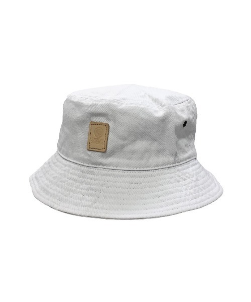 FRANKLIN & MARSHALL（フランクリンマーシャル）の「【FRANKLIN & MARSHALL/フランクリンマーシャル】Leather patck bucket hat（ハット・メンズ・ホワイト/ブラック/ベージュ/ネイビー/カーキ・FREE）」の7枚目の写真