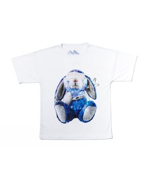 TRAVAS TOKYO トラバストーキョー くま うさぎ白 Tシャツ ビッグT TRAVAS TOKYO トラバストーキョー くま うさぎ白 Tシャツ ビッグ