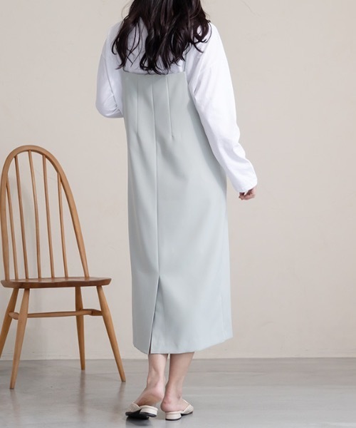 MODE ROBE(モードローブ)の「スクエアカットキャミワンピース(ワンピース・レディース・ブラック/ミント・FREE)」の17枚目の写真