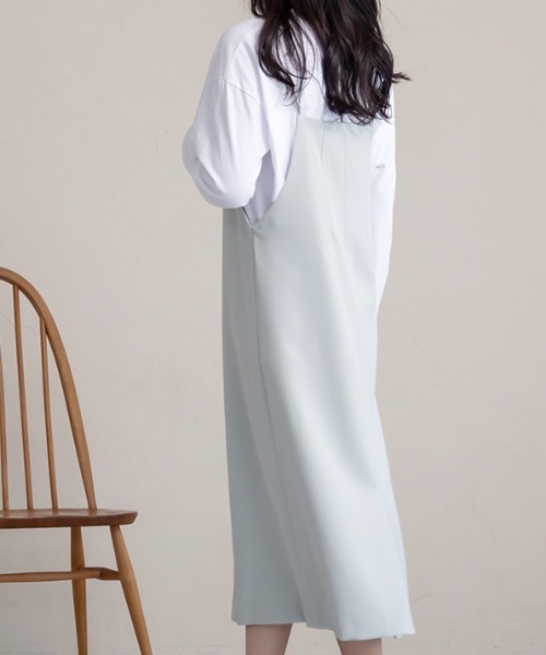 MODE ROBE(モードローブ)の「スクエアカットキャミワンピース(ワンピース・レディース・ブラック/ミント・FREE)」の11枚目の写真