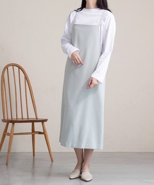 MODE ROBE(モードローブ)の「スクエアカットキャミワンピース(ワンピース・レディース・ブラック/ミント・FREE)」の15枚目の写真