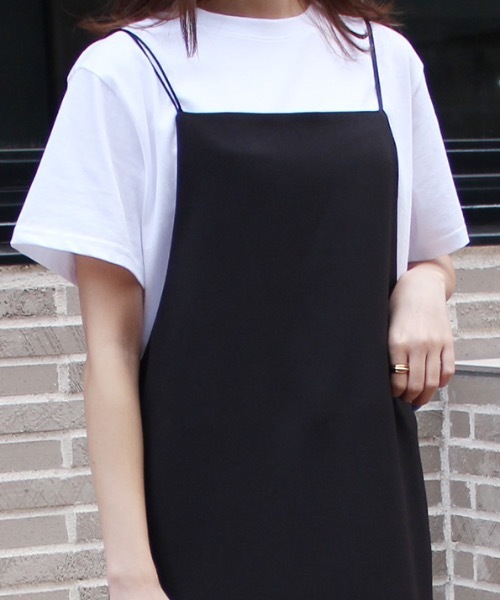 MODE ROBE(モードローブ)の「スクエアカットキャミワンピース(ワンピース・レディース・ブラック/ミント・FREE)」の12枚目の写真
