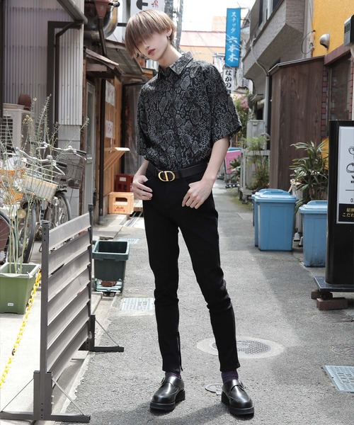 G.O.C（ジーオーシー）の「ビッグシルエット パイソン柄 半袖ドルマン  