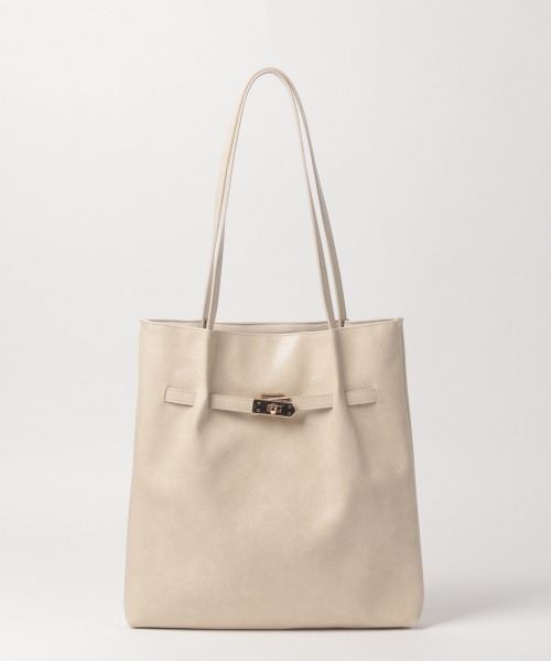 GLOBAL WORK(グローバルワーク)の「メタルポイントトート/891684(トートバッグ・レディース・ブラック/ベージュ/グリーン/アイボリー・FREE)」の5枚目の写真