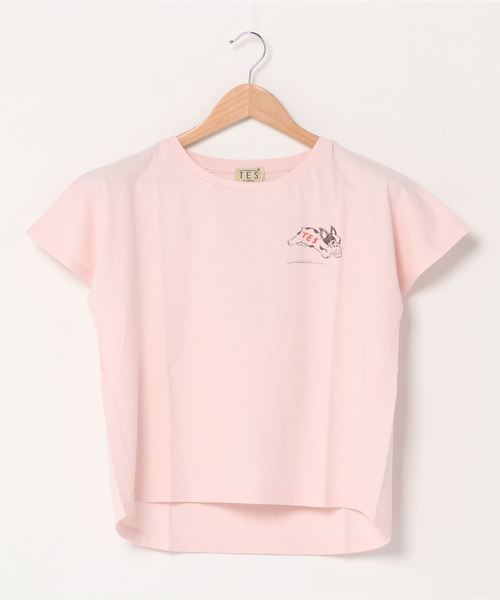 The Endless Summer（エンドレスサマー）の「[THE ENDLESS SUMMER/エンドレスサマー] 別注 BUHI Tシャツ（Tシャツ/カットソー・レディース・ホワイト/ベージュ/サックスブルー/ピンク/ライトパープル・XS）」の11枚目の写真