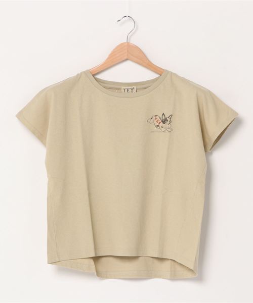 The Endless Summer（エンドレスサマー）の「[THE ENDLESS SUMMER/エンドレスサマー] 別注 BUHI Tシャツ（Tシャツ/カットソー・レディース・ホワイト/ベージュ/サックスブルー/ピンク/ライトパープル・XS）」の9枚目の写真