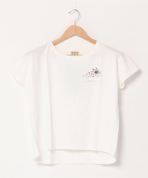 The Endless Summer（エンドレスサマー）の「[THE ENDLESS SUMMER/エンドレスサマー] 別注 BUHI Tシャツ（Tシャツ/カットソー・レディース・ホワイト/ベージュ/サックスブルー/ピンク/ライトパープル・XS）」の8枚目の写真