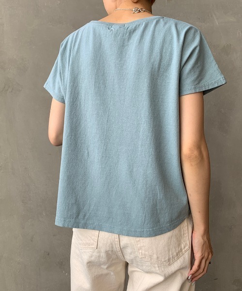 The Endless Summer（エンドレスサマー）の「[THE ENDLESS SUMMER/エンドレスサマー] 別注 BUHI Tシャツ（Tシャツ/カットソー・レディース・ホワイト/ベージュ/サックスブルー/ピンク/ライトパープル・XS）」の13枚目の写真