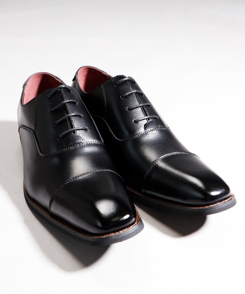 ZINC（ジンク）の「【ZINC】本革トラッドビジネス ローヒールドレスシューズ（ドレスシューズ・メンズ・ブラック・46/45/41/42/40/39/43/44）」の4枚目の写真