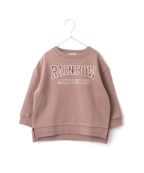 MAKE YOUR DAY（メイクユアデイ）の「ビンテージアメロゴ裏毛トレーナー■80～140cm（スウェット・キッズ・パープル/ブルー/キャメル・90/100/110/120/80/130/140）」の7枚目の写真