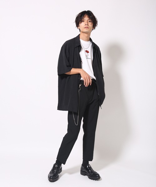 WESTBOY(ウエストボーイ)の「【NEVEREVERBAD】RED ROSE EMBROIDERED T-SHIRT(Tシャツ/カットソー・メンズ・ホワイト/ブラック・M/L/XL)」の19枚目の写真