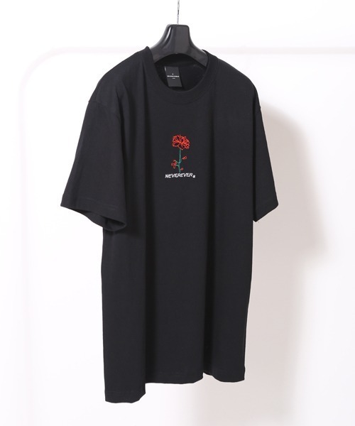 WESTBOY(ウエストボーイ)の「【NEVEREVERBAD】RED ROSE EMBROIDERED T-SHIRT(Tシャツ/カットソー・メンズ・ホワイト/ブラック・M/L/XL)」の17枚目の写真