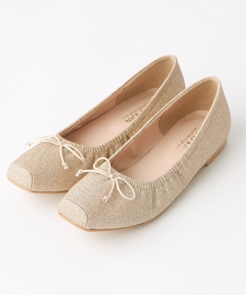 one after another NICE CLAUP(ワンアフターアナザーナイスクラップ)の「バレエシューズ(バレエシューズ・レディース・ピンクベージュ/ゴールド/ベージュ・LARGE/MEDIUM/SMALL)」の22枚目の写真