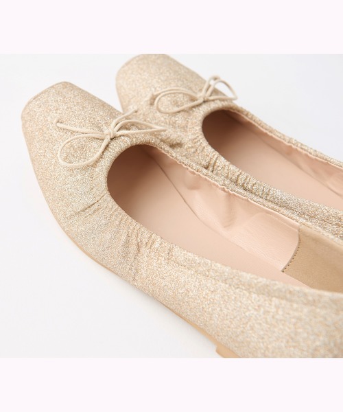 one after another NICE CLAUP(ワンアフターアナザーナイスクラップ)の「バレエシューズ(バレエシューズ・レディース・ピンクベージュ/ゴールド/ベージュ・LARGE/MEDIUM/SMALL)」の4枚目の写真