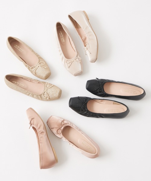 one after another NICE CLAUP(ワンアフターアナザーナイスクラップ)の「バレエシューズ(バレエシューズ・レディース・ピンクベージュ/ゴールド/ベージュ・LARGE/MEDIUM/SMALL)」の15枚目の写真