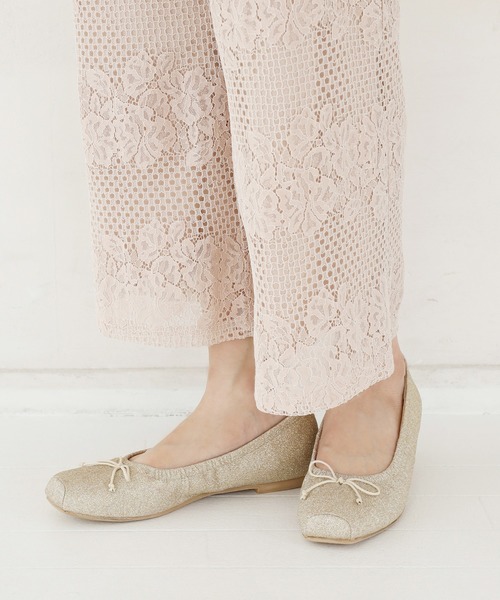 one after another NICE CLAUP(ワンアフターアナザーナイスクラップ)の「バレエシューズ(バレエシューズ・レディース・ピンクベージュ/ゴールド/ベージュ・LARGE/MEDIUM/SMALL)」の5枚目の写真