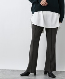 A part by | Pリブピンタックフレアパンツ　917387(その他パンツ)
