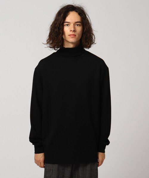 tk.TAKEO KIKUCHI（ティーケータケオキクチ）の「【S～3L】ミラノリブタートルネックニットソー（ユニセックスアイテム）（Tシャツ/カットソー・レディース・ブラック/ダークグリーン/ベージュ/ブラウン系/ピンク系/オフホワイト/ダークブラウン/ライトグレー/グリーン/ライトブルー/ダークグレー/グレー系・01/02/03/04/05）」の14枚目の写真