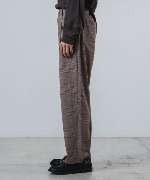 WEGO（ウィゴー）の「WEGO/セミワイドチェックスラックス（スラックス・メンズ・ブラウン系その他2/グレー系その他2/グレー系その他3・MEDIUM/LARGE/SMALL）」の13枚目の写真