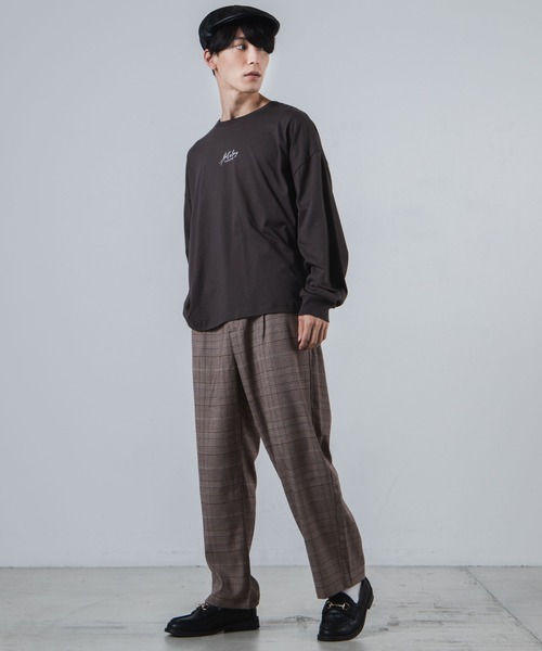 WEGO（ウィゴー）の「WEGO/セミワイドチェックスラックス（スラックス・メンズ・ブラウン系その他2/グレー系その他2/グレー系その他3・MEDIUM/LARGE/SMALL）」の10枚目の写真