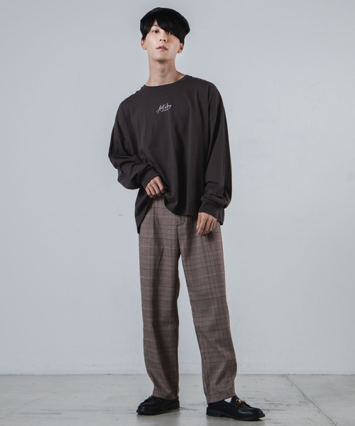 WEGO（ウィゴー）の「WEGO/セミワイドチェックスラックス（スラックス・メンズ・ブラウン系その他2/グレー系その他2/グレー系その他3・MEDIUM/LARGE/SMALL）」の11枚目の写真