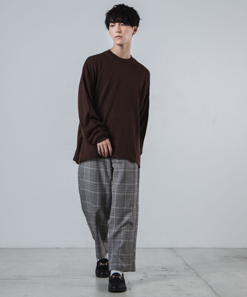 WEGO（ウィゴー）の「WEGO/セミワイドチェックスラックス（スラックス・メンズ・ブラウン系その他2/グレー系その他2/グレー系その他3・MEDIUM/LARGE/SMALL）」の19枚目の写真