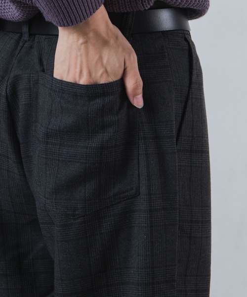 WEGO（ウィゴー）の「WEGO/セミワイドチェックスラックス（スラックス・メンズ・ブラウン系その他2/グレー系その他2/グレー系その他3・MEDIUM/LARGE/SMALL）」の15枚目の写真